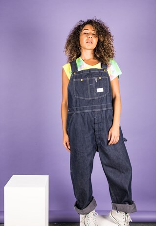 VINTAGE DUNGAREES IN BLUE DENIM