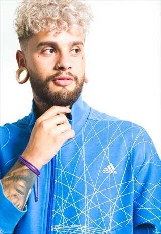VINTAGE 80S ADIDAS ZIP SWEATSHIRT / S4857