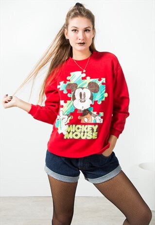 ON SALE VINTAGE STYLE 90S DISNEY SWEATSHIRT / S1939