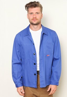 Vintage 90s Work Jacket in Blue 