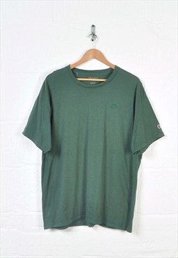 Vintage Champion T-Shirt Crew Neck Green XL