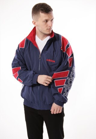 VINTAGE VTG RARE ADIDAS LOGO SHELL JACKET 13168