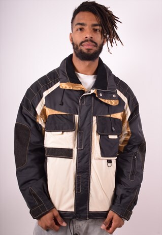 DIADORA MENS VINTAGE SKI JACKET LARGE MULTI 90S