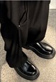 ROUND TOE BOOTS EDGY HIGH FASHION HIGH PLATFORM ANKLE SHOE