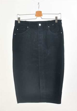 Vintage 00s corduroy black skirt
