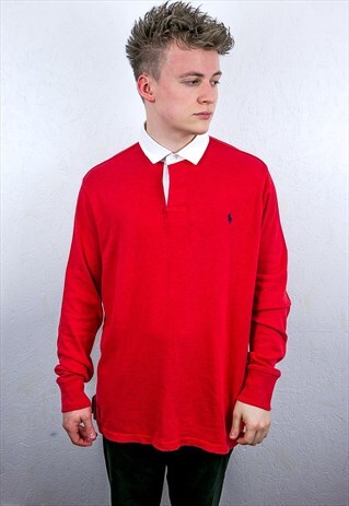 VINTAGE RALPH LAUREN RUGBY POLO SHIRT