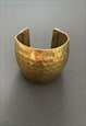 80'S VINTAGE LADIES BRACELET GOLD COSTUME JEWELLERY CUFF 