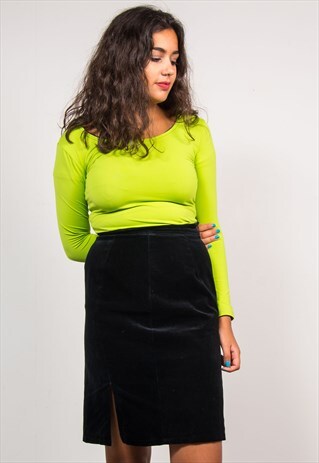 90'S VINTAGE LIME GREEN SCOOP NECK BODYSUIT