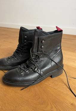 Paul Smith Black Leather Ankle Boots