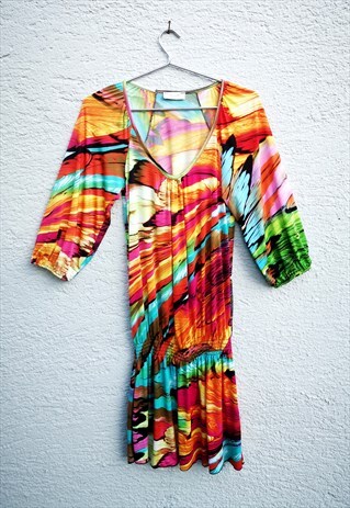 Y2K PSYCHEDELIC RAVE DRESS