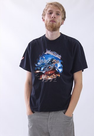 2004 VINTAGE MENS JUDAS PRIEST BANDS MERCH T-SHIRT