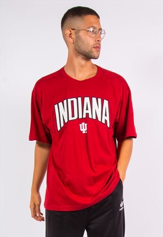 INDIANA UNIVERSITY HOOSIERS T-SHIRT COLLEGE T SHIRT