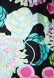 DRESS VINTAGE 70S HALTER NECK MIDI RETRO FLORAL PRINT SIZE L