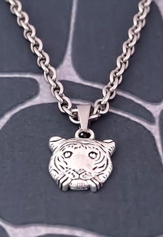 CRW Silver Tiger Necklace 