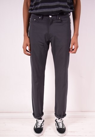 VERSACE MENS VINTAGE TROUSERS W34 L34 GREY 90S