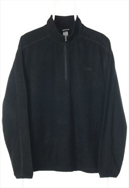 Black Champion Quarter Zip Fleece - Medium