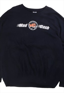 Gildan  Mad Dash Crewneck Sweatshirt XLarge Navy Blue