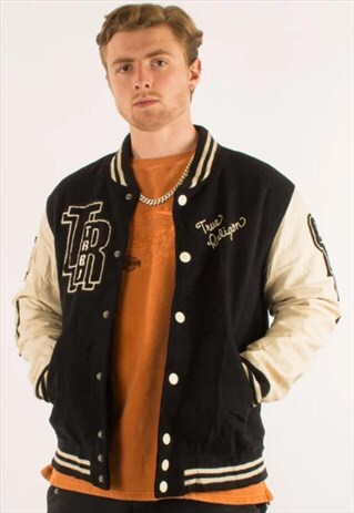 BEAUTIFUL 1956 TRUE RELIGION LEATHER VARSITY JACKET