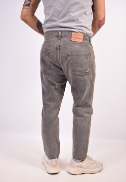 Vintage Levi's 501 Distressed Jeans Slim Grey