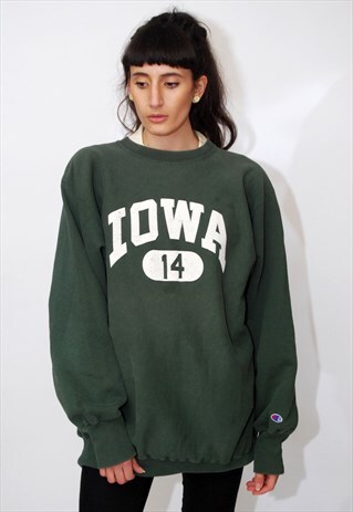 IOWA CHAMPION SWEATSHIRT (2XL) VINTAGE 80S REVERSE WEAVE ISU