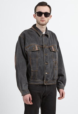 VINTAGE GREY DENIM JACKET