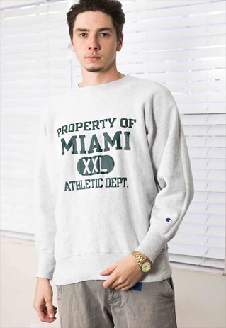 VINTAGE CHAMPION REVERSE WEAVE UNIVERSITY SWEATSHIRT L 22.3