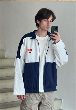 Vintage NIKE Jacket Track Windbreaker Coat Big Logo 90s