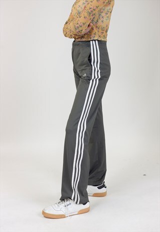 VINTAGE 90S ADIDAS GREY TRACKSUIT BOTTOMS