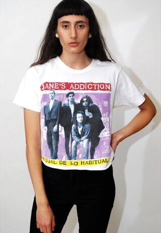 VINTAGE JANE'S ADDICTION T-SHIRT (M) TOUR 90S GRUNGE BAND