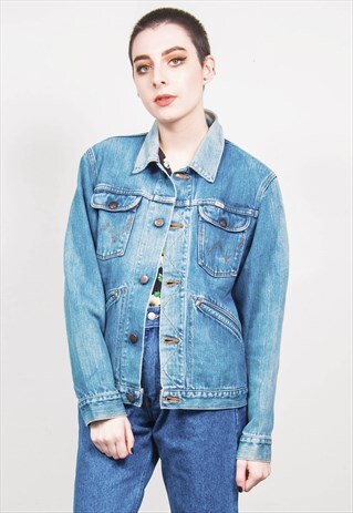 WRANGLER VINTAGE 70'S BLUE DENIM JACKET