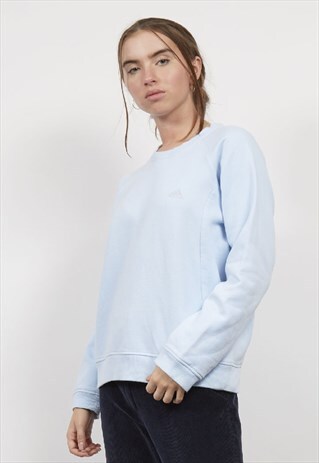 VINTAGE 90'S OVERSIZED BABY BLUE ADIDAS SWEATSHIRT