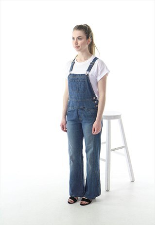 BLUE JEANS DUNGAREES / LONG WOMAN OVERALLS