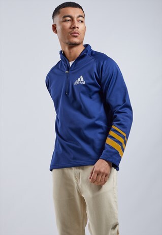 VINTAGE ADIDAS 1/4 ZIP SWEATSHIRT