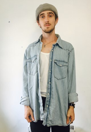 VINTAGE BLUE DENIM SHIRT