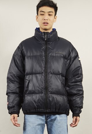 RARE VINTAGE 90'S TOMMY HILFIGER NAVY PUFFER JACKET