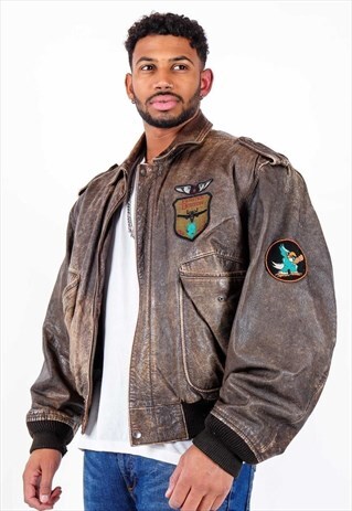 VINTAGE PATCHWORK LEATHER JACKET J3365