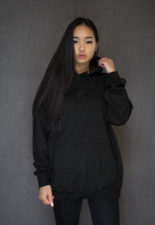 OVERSIZED BOYFRIEND BLACK HOODIE