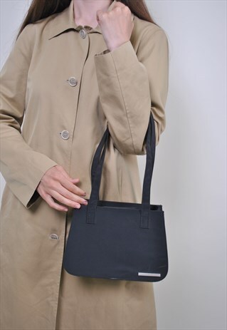 VINTAGE BLACK MINI BAG, 90S EVENING SHOULDER BAG