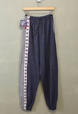 Vintage Y2K One Star Joggers Grey Colour Block With Patterns