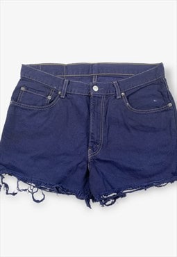 Vintage levi's 550 cut off denim shorts blue w34 BV16231M
