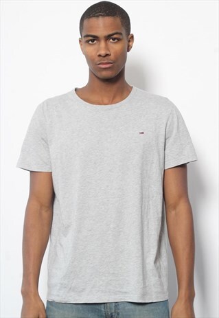 VINTAGE TOMMY HILFIGER LOGO T-SHIRT GREY