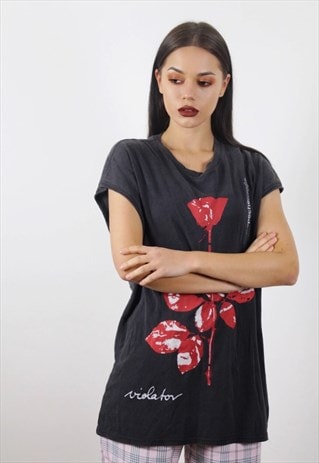 VINTAGE GREY DEPECHE MODE BAND T-SHIRT