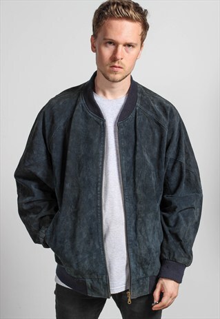 VINTAGE SUEDE BOMBER JACKET