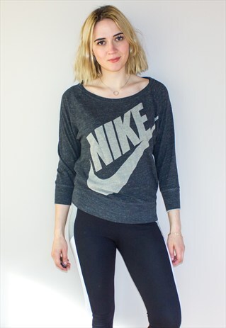 VINTAGE NIKE BARDOT NECK LIGHT SWEATSHIRT