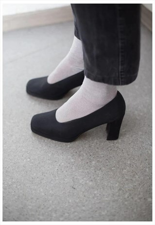 VINTAGE 80'S BLACK SHOES