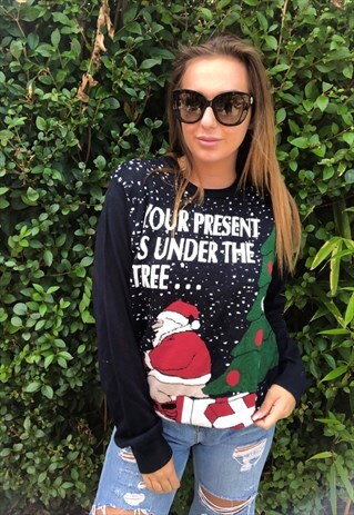 NEVER TOO EARLY FOR UNISEX VINTAGE CHRISTMAS JUMPER