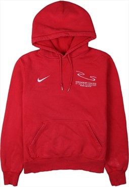 Vintage 90's Nike Hoodie Sportswear Swoosh Red Medium
