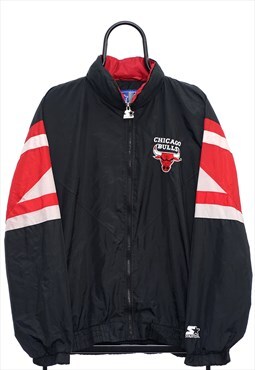 Vintage Starter NBA Chicago Bulls Black Jacket Womens