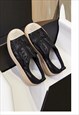 MESH LACE CANVAS SHOES TRANSPARENT CHUNKY SNEAKERS IN BROWN