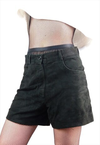 VINTAGE 80'S REAL SUEDE FESTIVAL HIGH WAIST SHORTS